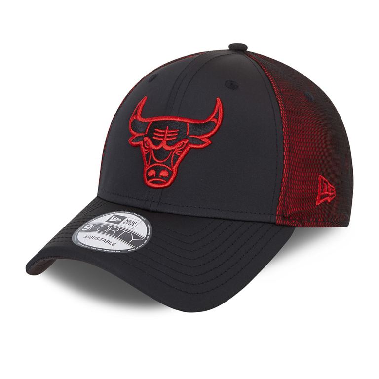 Gorras New Era 9forty Negros - Chicago Bulls Mesh 96875JNQI